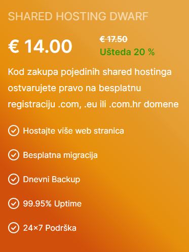 web hosting najpovoljnije